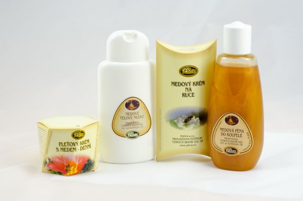 Sada medové tělové kosmetiky + dárek zdarma medovinka