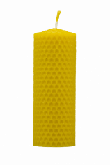 Svíčka ze včelího vosku Pleva, šíře 40mm výška 100mm