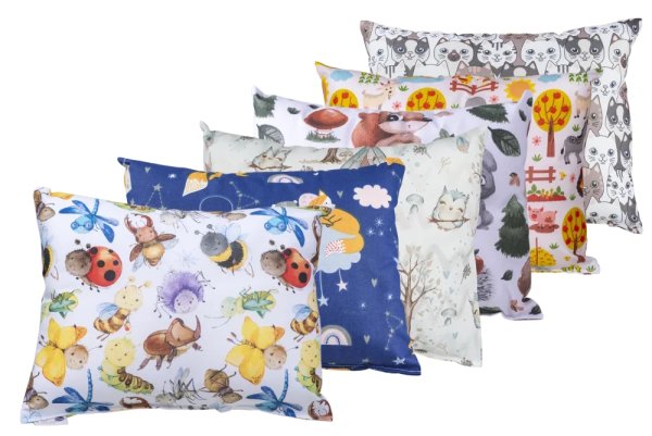 Children's premium herbal pillow large - Pattern: D01 Hmyz
