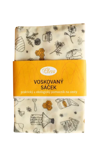 Výhodné balení: 2 voskované ubrousky a sáček, různé vzory - Vzor: Louka