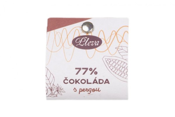 Hořká čokoláda s pergou 77% - Hmotnost: 50 g