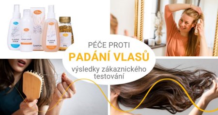 Testování vlasové kosmetiky se zaměřením na problémy s padáním vlasů