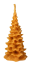 Bienenwachskerzen, gegossen - großes Baum
