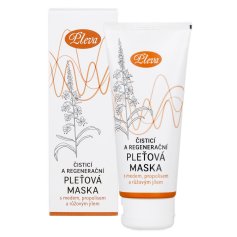 Čisticí a regenerační pleťová maska s medem, propolisem a růžovým jílem