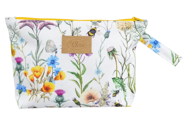 Cosmetic Bag, various patterns - Pattern: Dark bee design