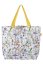 Washable bag made of durable material, various patterns - Pattern: Blue and white zigzag stripes