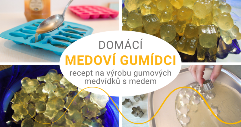 Vyrobte si zdravé domácí gumové medvídky – medové!