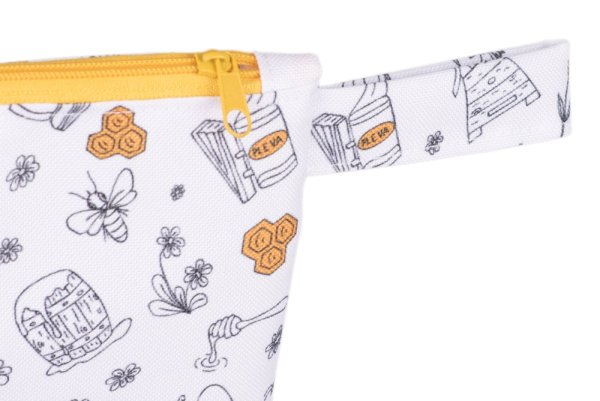 Kosmetiktasche, verschiedene Muster - Muster: Dunkles Bienenmotiv