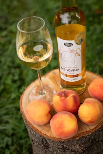 Saftiger Honigwein mit Pfirsich 0,5l - limitierte Serie
