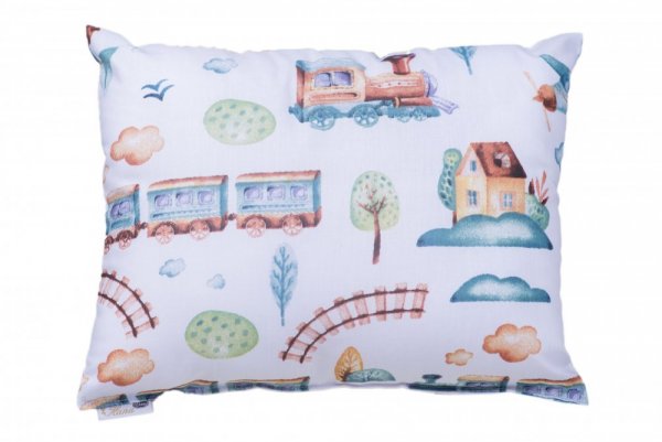 Children's herb pillow, large - Pattern: D55 Medvědi na modrém