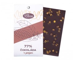 Hořká čokoláda s pergou 77%