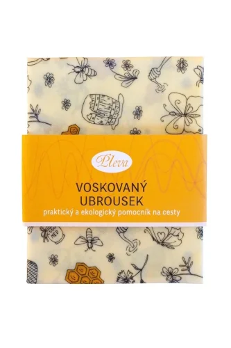 Výhodné balení: 2 voskované ubrousky a sáček, různé vzory - Vzor: Louka