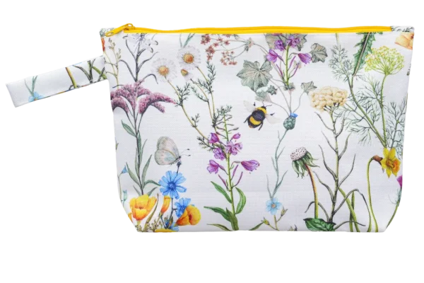 Cosmetic Bag, various patterns - Pattern: Dark bee design
