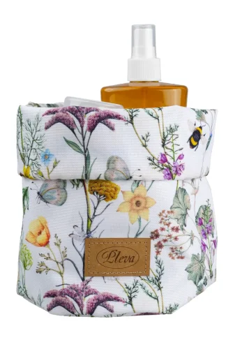 Fabric Cosmetic Organizer Bag, various patterns - Pattern: Dark bee design