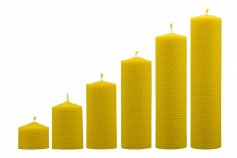 Candles from beeswax, width 50mm