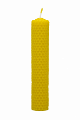 Svíčka ze včelího vosku Pleva, šíře 30mm výška 133mm