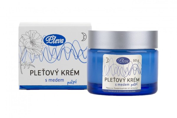 Night cream with honey - Weight: 120 g in glass