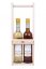 Geschenk-Flaschenhalter und Ständer aus Holz für zwei Flaschen Honigwein