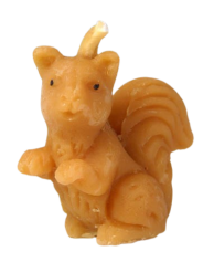 Candle from beeswax - squirrel