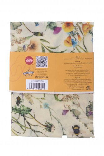Beeswax-wraps - meadow, various sizes - Size: 42x42 cm