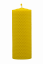 Svíčka ze včelího vosku Pleva, šíře 60mm, různé výšky - Výška svíčky: 67 mm