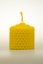 Candle from beeswax, width 40mm, height 33mm