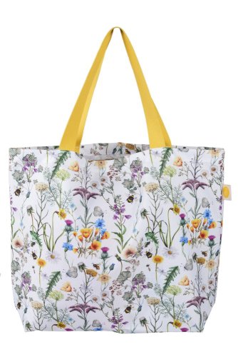 Washable bag made of durable material, various patterns - Pattern: Blue and white zigzag stripes