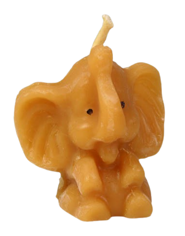 Beeswax candle, Hand Poured - Big Elephant