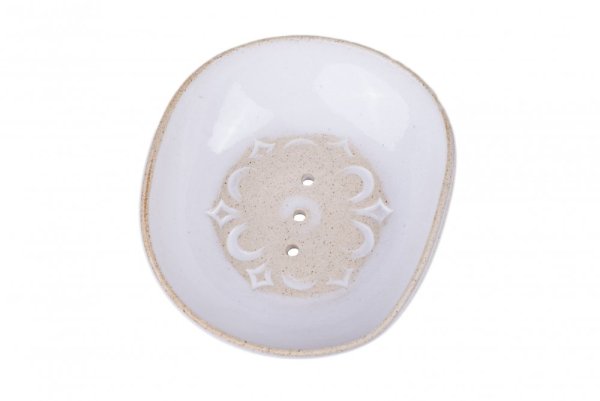 Ceramic soap dish oval