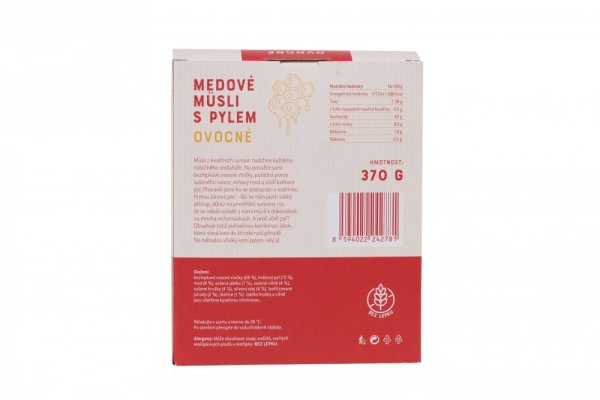 Medové müsli s pylem – ovocné