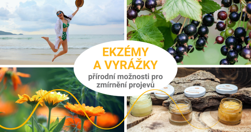 Přírodní zmírnění projevů ekzémů a vyrážek