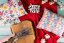 Premium Herb pillow for a good sleep, big - Luxury pillow pattern: L05 Duhová srdce
