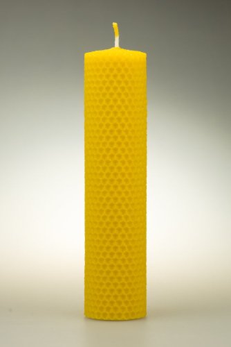 Candles from beeswax, width 40mm, height 167mm