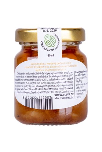 Set of 4 varieties of baked teas with honey