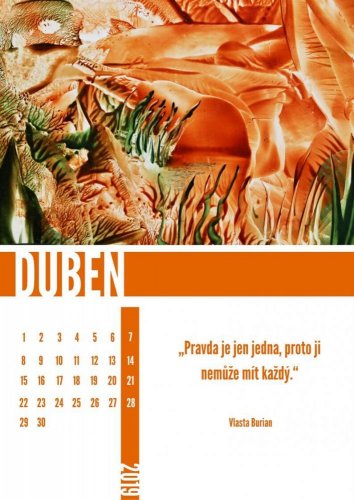 Kalendář 2019 - Enkaustika - Hana Foff Plevová
