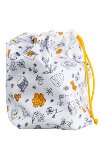 Fabric Cosmetic Organizer Bag, various patterns - Pattern: Peonies