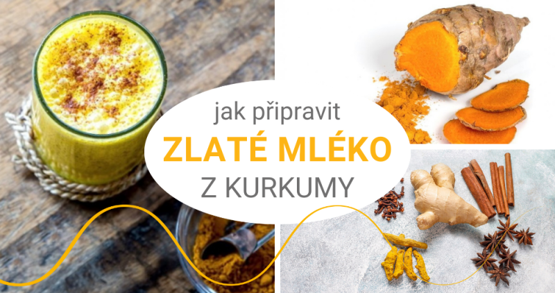 Zlaté mléko – zdravý nápoj z kurkumy