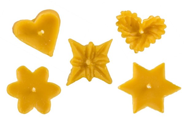 Schwimmende Weihnachtskerzen aus Bienenwachs - Stücke: 1 St.