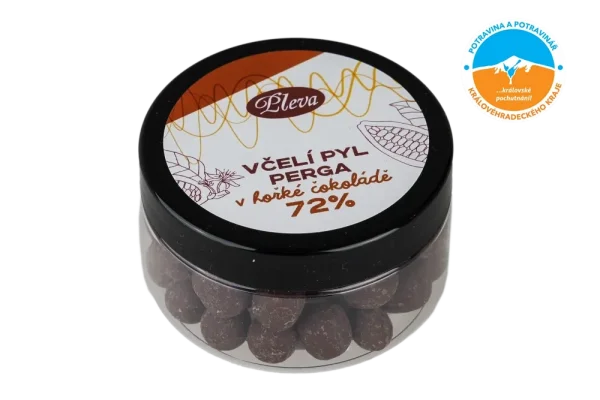 Bienenpollen Perga in 72% dunkler Schokolade