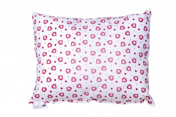 Herb pillow for a good sleep, big - Herb pillow for a good sleep - pattern: L51 Red with white flower