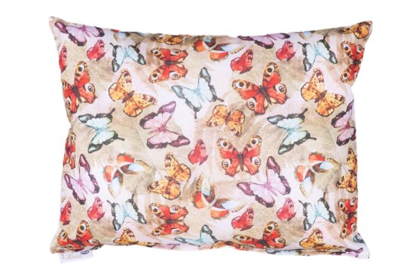 Premium Herb pillow for a good sleep, big - Luxury pillow pattern: L02 Many butterflies