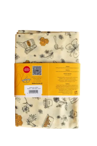 Voskovaný sáček 35x38 cm, různé vzory - Vzor sáčku: Včelí svět Hanky Plevové
