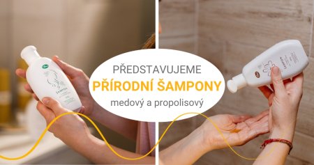 Pleva představuje: Šampon s medem pro krásné vlasy a šampon Propolis pro vaše vlasy