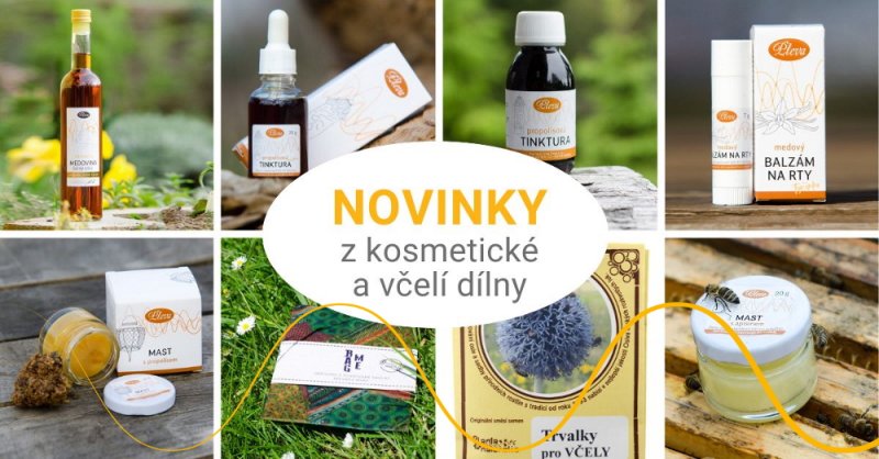 Novinky z kosmetické a včelí dílny v roce 2019
