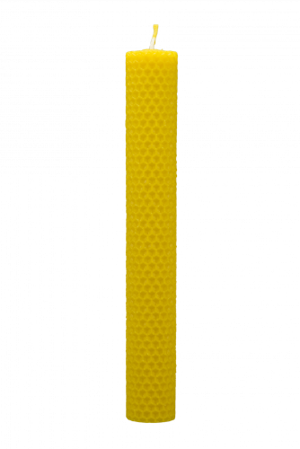 Svíčka ze včelího vosku Pleva, šíře 30 mm výška 200 mm