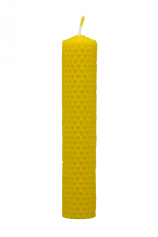 Svíčka ze včelího vosku Pleva, šíře 30mm výška 133mm