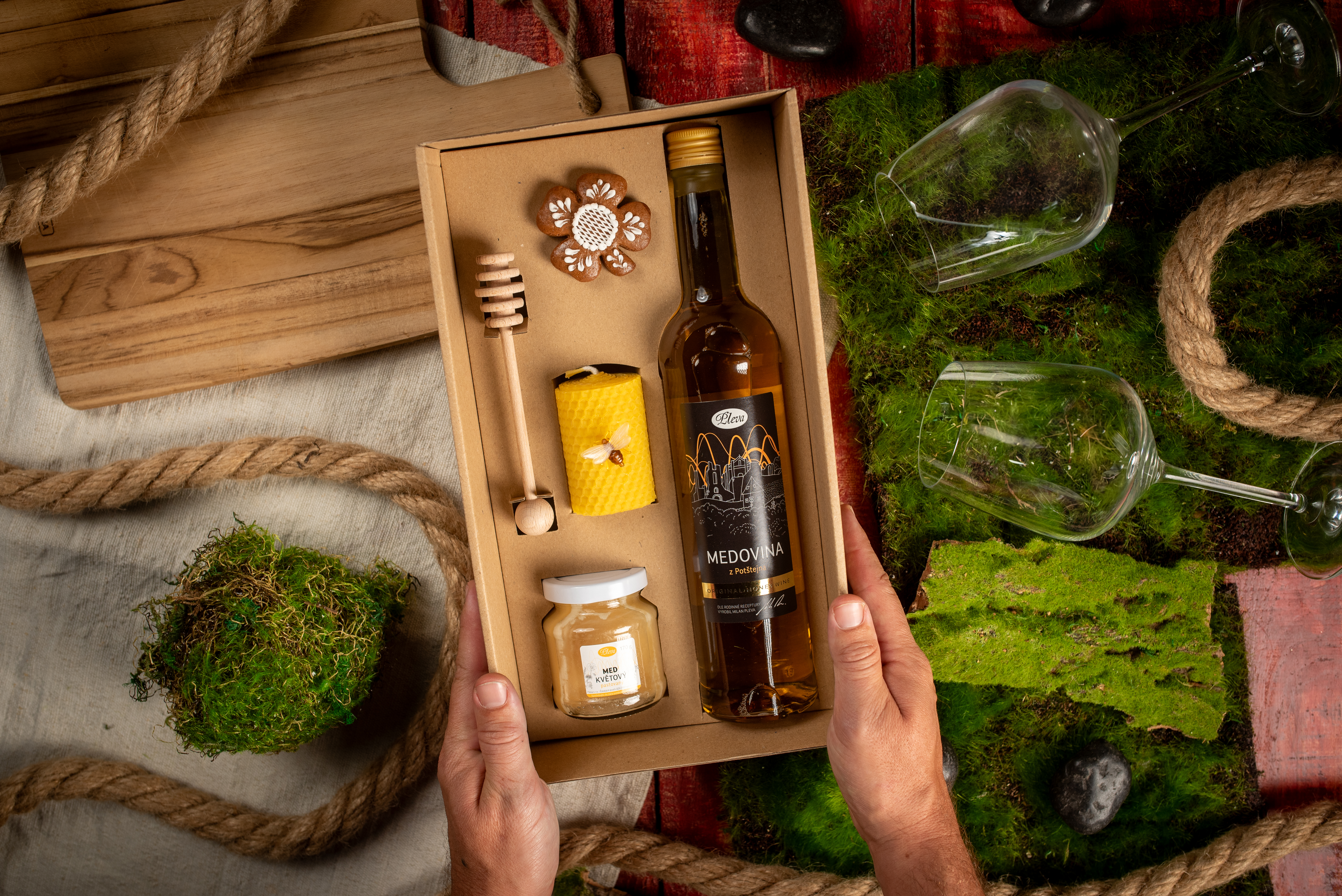 Dárková sada Medový balíček pro radost, Pleva