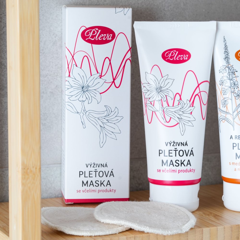 Výživná pleťová maska se včelími produkty, Pleva
