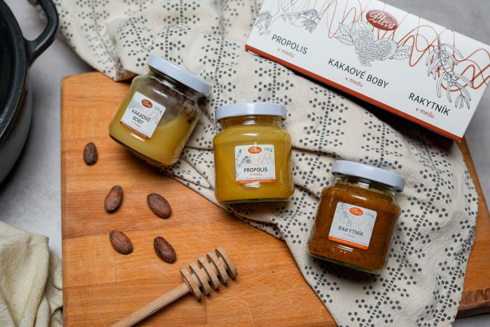 Dárková krabička s medy Pleva