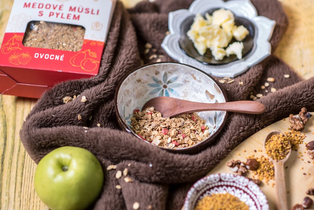 Honey muesli with pollen - fruity, Pleva